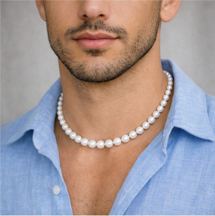 Near Perfect Round Freshwater Pearl Necklace – 45cm