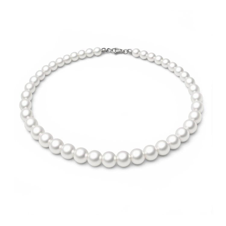Near Perfect Round Freshwater Pearl Necklace – 45cm