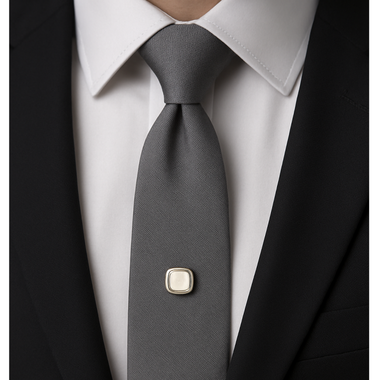 Dalaco Cushion Cut Mother of Pearl Tie Pin