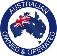 Australian owned and operated logo icon.