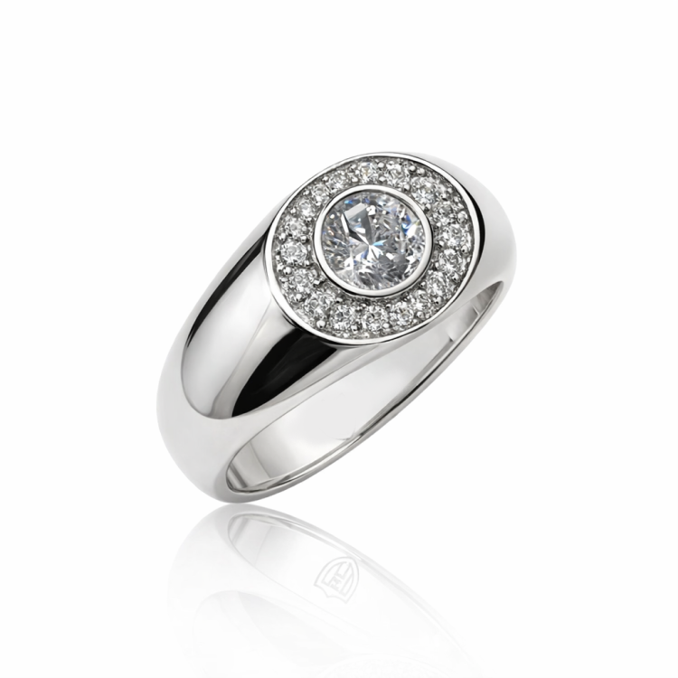 Apex Series – Sterling Silver Diamond Ring