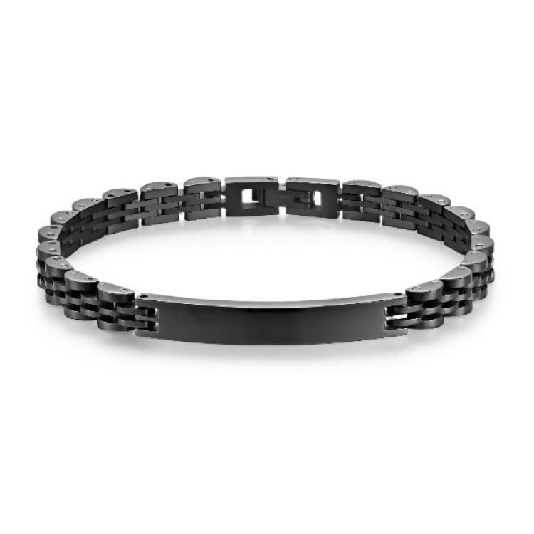 Stainless Steel Luxury Brick Handmade Men's ID Bracelets
