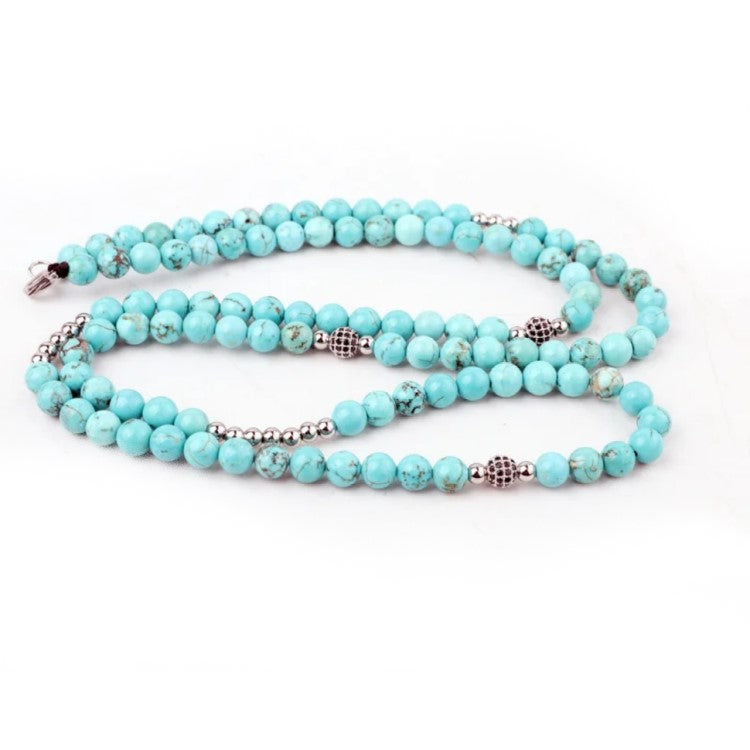 Turquoise Natural Stone Beaded Necklace