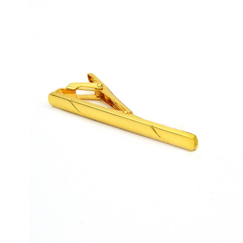 Gold-plated Dalaco tie bar with polished finish, stylish men's accessory for securing ties.