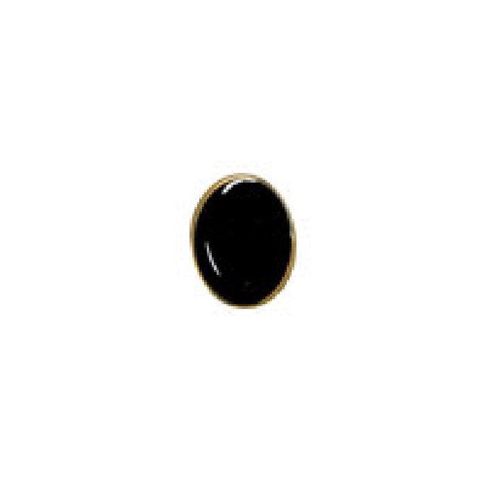 Dalaco Oval Onyx Gold Plated Tie Tac featuring an oval black onyx stone and polished gold plating, designed for men's formal accessories.