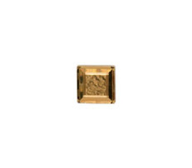 Dalaco square diamond-cut gold-plated tie tac with a sleek, polished finish and elegant design for formal wear.