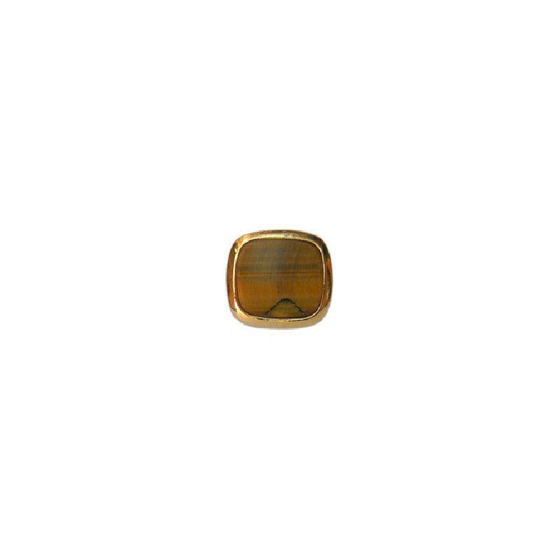 Dalaco Tigers Eye Cushion Gold Plate Tie Tac showing a gold-tone tiger eye design on a sleek tie pin.