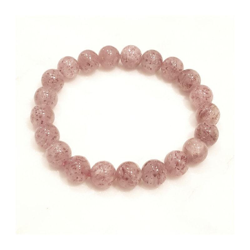T.M.J Mica Quartz Crystal Beaded Bracelet, 19cm, featuring natural semi-precious gemstone beads on a stretchy band.