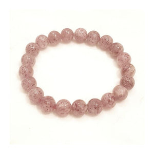 T.M.J Mica Quartz Crystal Beaded Bracelet, 19cm, featuring natural semi-precious gemstone beads on a stretchy band.