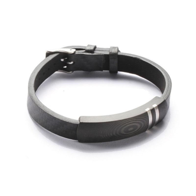 Theodore Black Carbon Fiber and Stainless Steel Bracelet - Theodore Designs