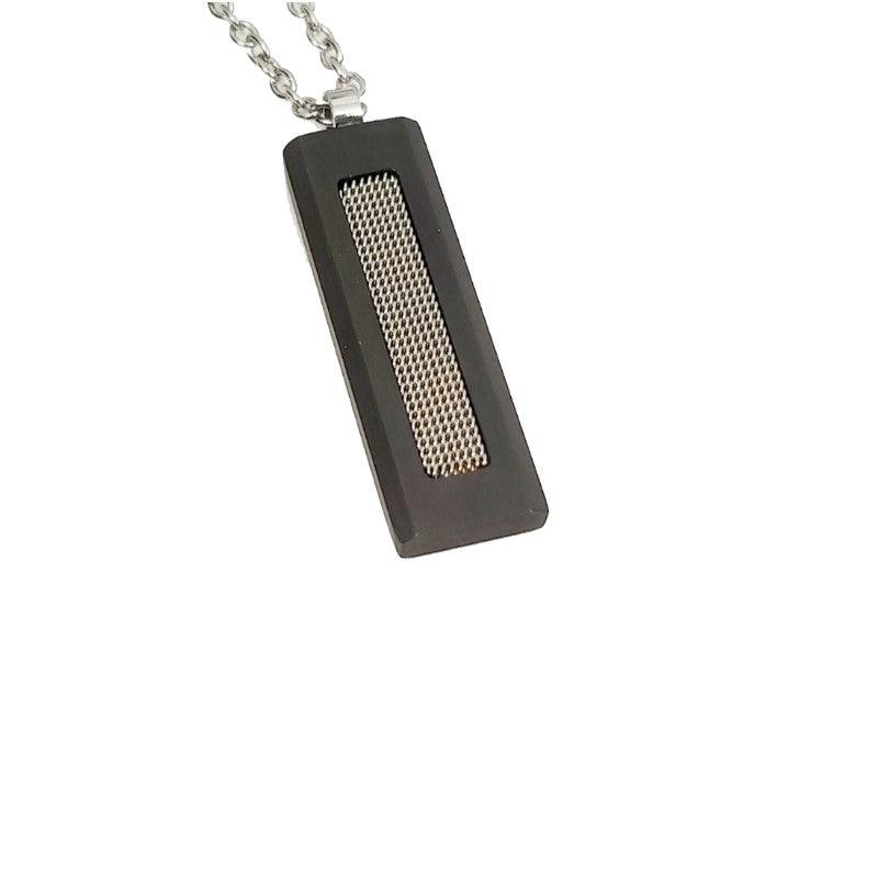 Theodore Stainless Steel and Carbon Fiber Pendant - Theodore Designs
