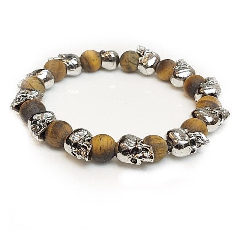 Theodore Stainless Steel Multi Skull Bead Bracelets - Theodore Designs
