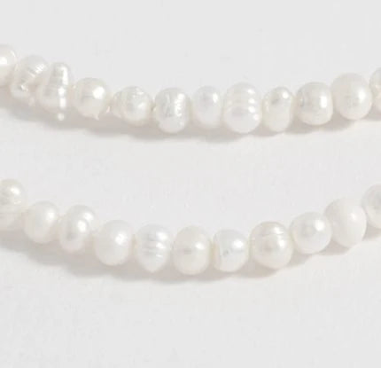 Men’s  Baroque Side Drill Freshwater Pearl Necklace