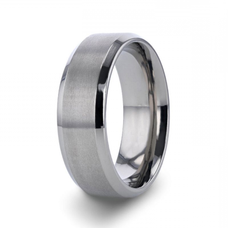 "The Silver Lining" Tungsten Carbide Ring