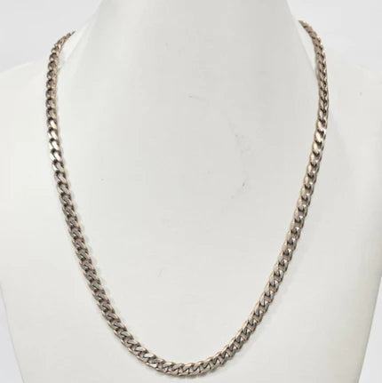 Silver and rose gold-plated beaded cross necklace with pink Austrian crystals, elegant T.M.J jewelry pendant design