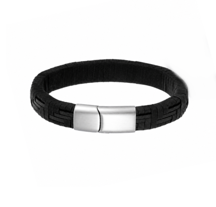 Premium Braided Genuine leather Bracelet with Stainless Steel Clasp
