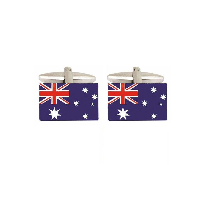 Dalaco Australian Flag Rhodium Plated CufflinksIntroducing our Rhodium-Plated Australian Flag Cufflinks, a contemporary accessory that adds a touch of national pride to any formal attire.
Key Features:


Design: Novelty CufflinksDalacoTheodore Men's JewelryDalaco Australian Flag