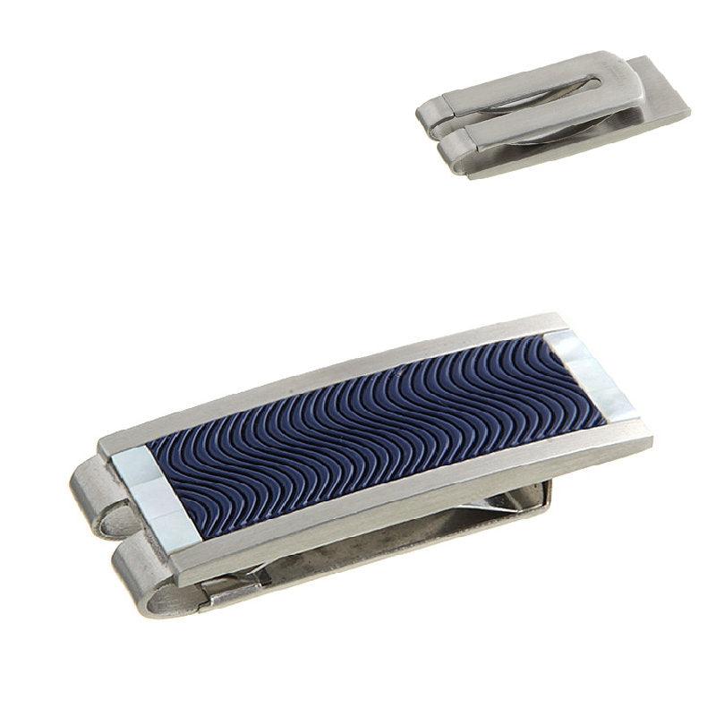 Cudworth stainless steel money clip and key ring with sleek, polished finish and compact design for secure cash and key organization.
