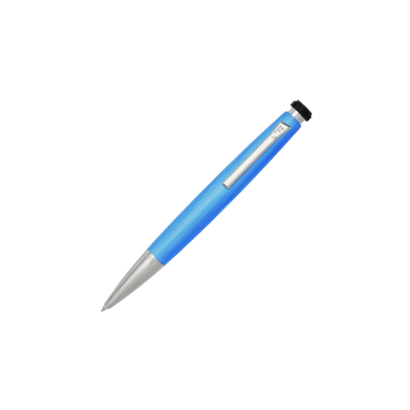 Festina Chronobike blue and chrome ballpoint pen by Cudworth, featuring a sleek design and smooth writing surface.
