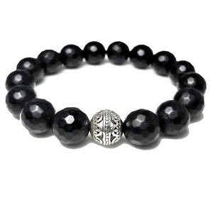 Theodore Black  Agate  Bracelet - Theodore Designs