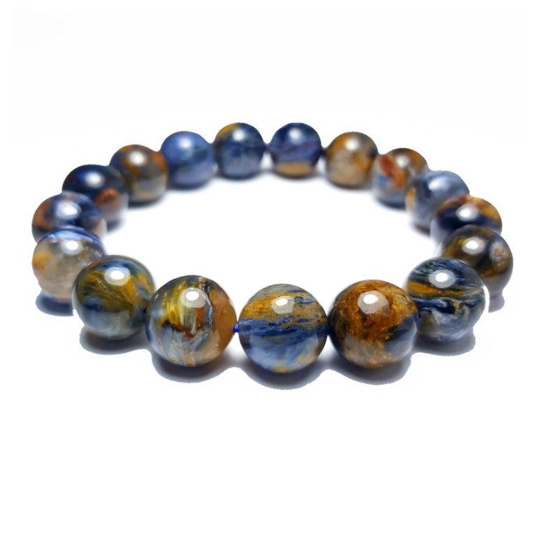 Namibia Natural Pietersite Gemstone Stone Bead BraceletPietersite is said to center on the spiritual being with the ability to ground an individual to the etheric body--the first or lowest layer in the "human energy fielBead BraceletsT.M.JTheodore Men's JewelryNamibia Natural Pietersite