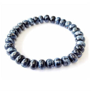 Namibia Natural Pietersite Rondells Gemstone Stone Bead BraceletPietersite is said to center on the spiritual being with the ability to ground an individual to the etheric body--the first or lowest layer in the "human energy fielBead BraceletsT.M.JTheodore Men's JewelryNamibia Natural Pietersite