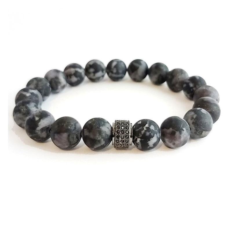 Theodore Natural Madagascar  Indigo Gabbro Beads Bracelet - Theodore Designs