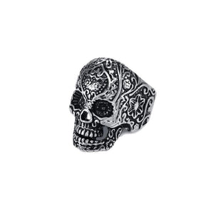 Stainless Steel Men's Gothic Flower Skull  RingTheodore 316L Stainless Steel Men's Skull  Ring
Elevate your style with this bold 316L Stainless Steel Men's Skull  Ring. Featuring a matte finish and Black IP PlatiStainless Steel RingsT.M.JTheodore Men's JewelryStainless Steel Men's Skull Ring
