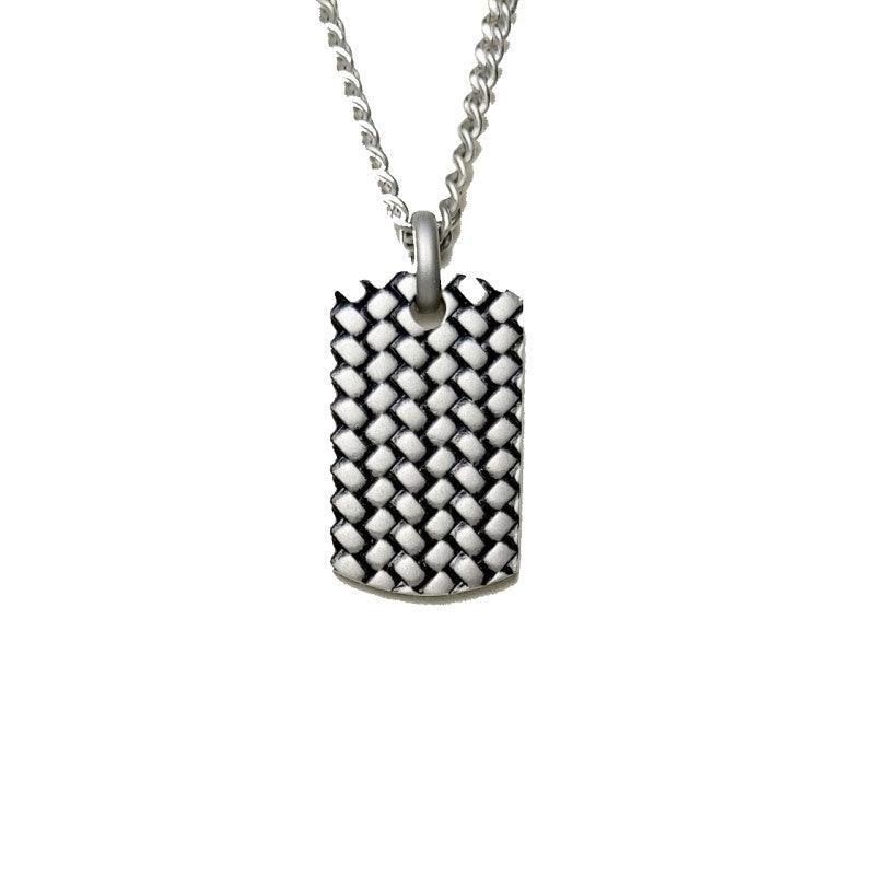 Cudworth Stainless Steel Tyre pattern Dog Tag Pendant & ChainEnhance your accessory collection with the Cudworth Stainless Steel Tyre Pattern Dog Tag Pendant. This pendant features a stunning matte stainless steel finish complPendantsCudworthTheodore Men's JewelryCudworth Stainless Steel
